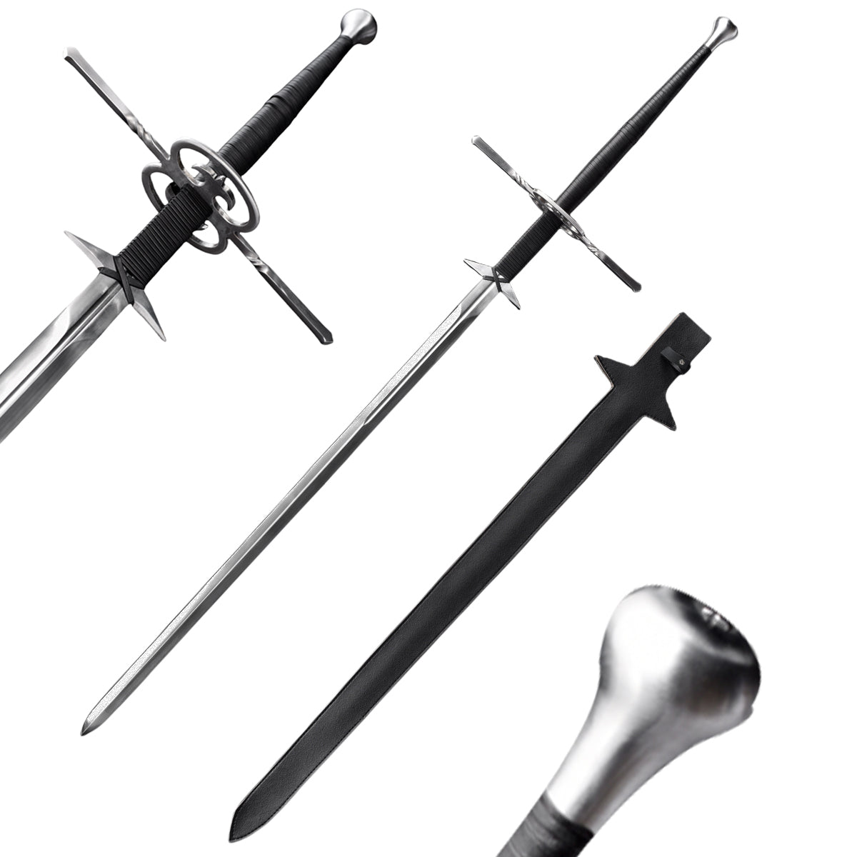 66.14"  Hand Made Sharp 1060 Steel Medieval Sword