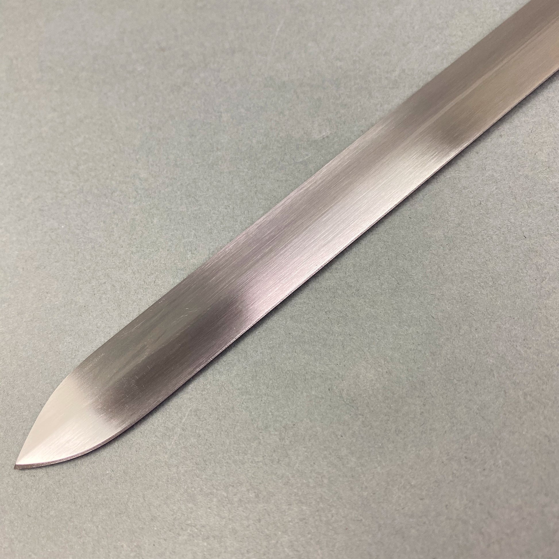 Close-up of One-Hand Knight Medieval Sword blade showcasing polished steel finish and sharp edge