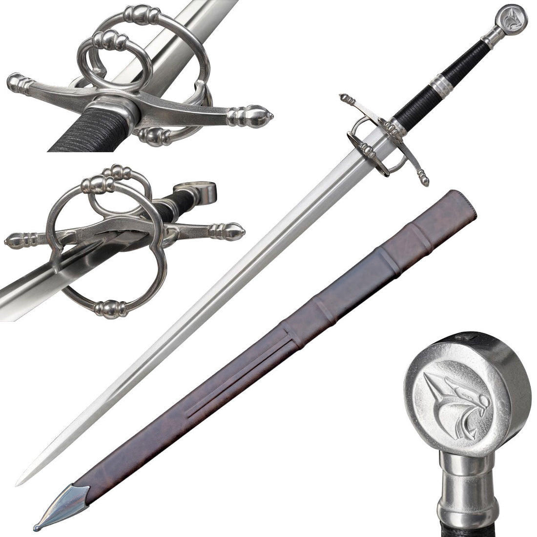 Swept-hilt rapier and medieval sword forms illustrating the evolution of European sword design