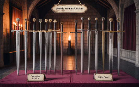Decorative Replicas vs. Battle-Ready Swords: Differences, Uses, and Safety