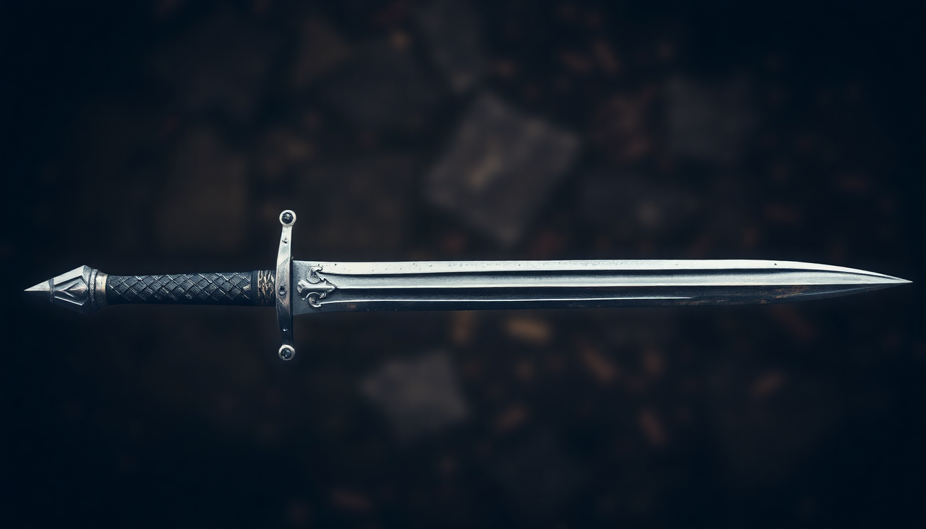 Exquisite medieval sword showcasing detailed craftsmanship for Choosing the Right Medieval Sword for Your Collection