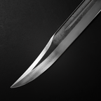 Polished steel single-edged blade tip | Knight's Collection