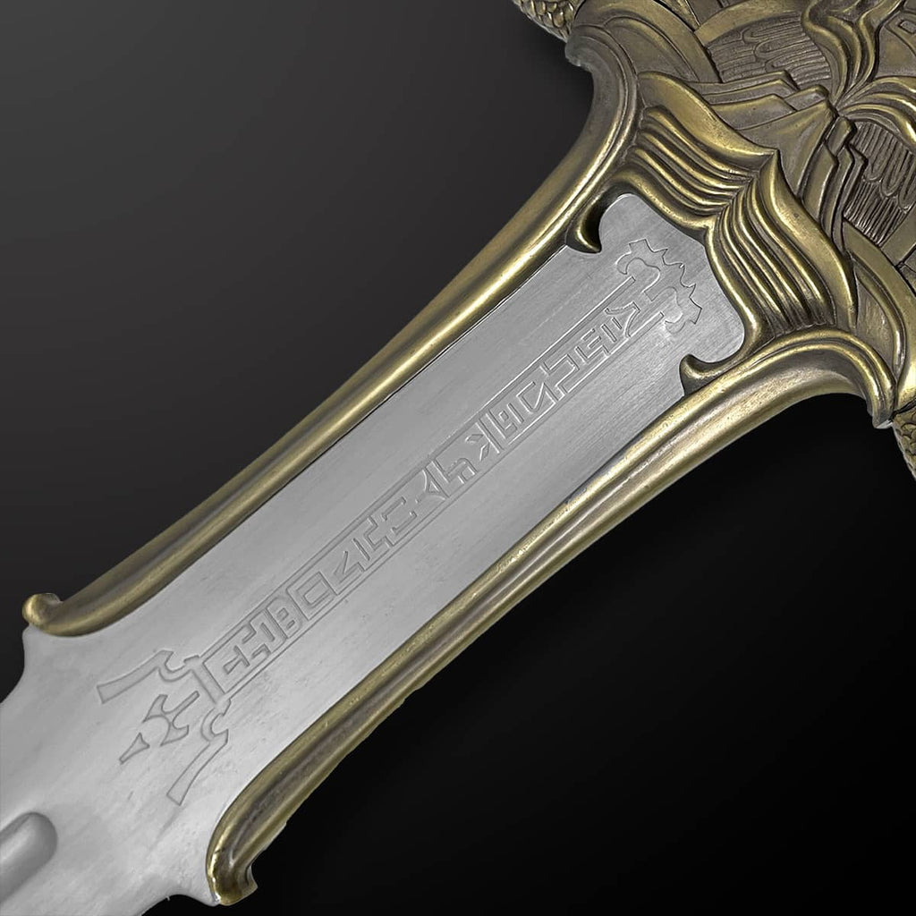 39" Decorative Fantasy Barbarian Sword with Plaque | Knight's Collection