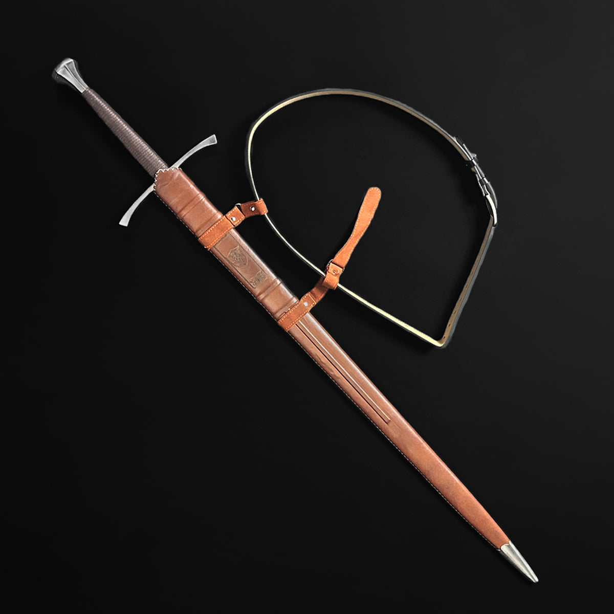 Knight's Collection Damascus Medieval Sword