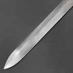 Brushed steel sword blade pointed tip | Knight's Collection