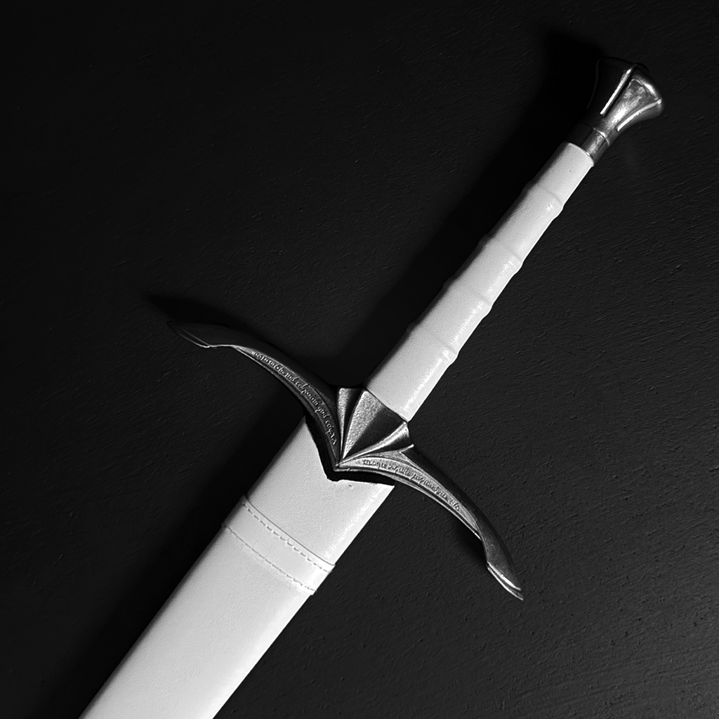 Fantasy sword with white leather wrap | Knight's Collection