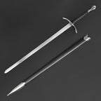 Medieval arming sword with black scabbard | Knight's Collection
