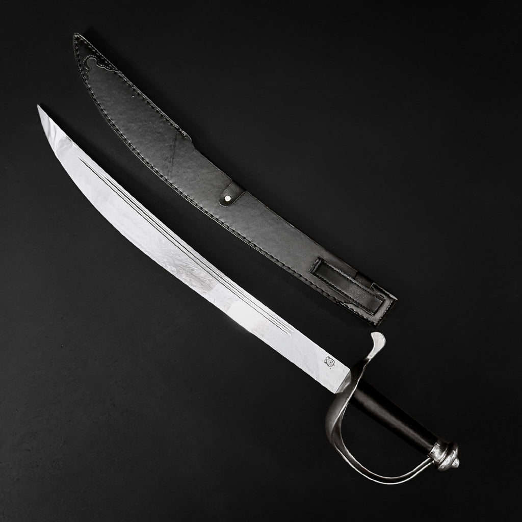 Pirate cutlass sword with leather sheath | Knight's Collection