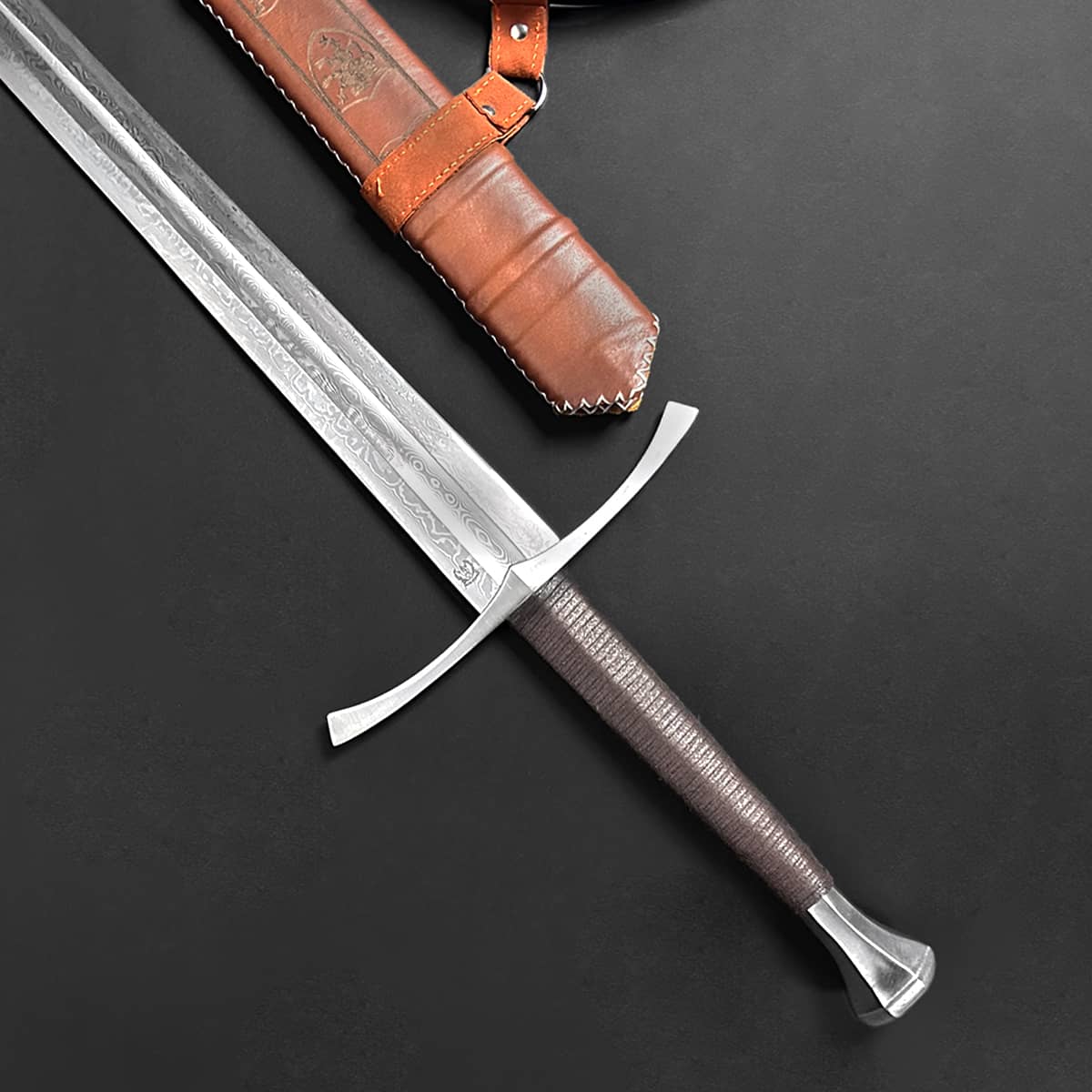 Buy Knight's Collection Damascus Knight Sword - Knight's Collection