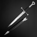 Hand-Forged Medieval Dagger for Sale