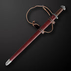 Viking Sword - 37.8" Hand-Forged Damascus Steel Medieval Sword