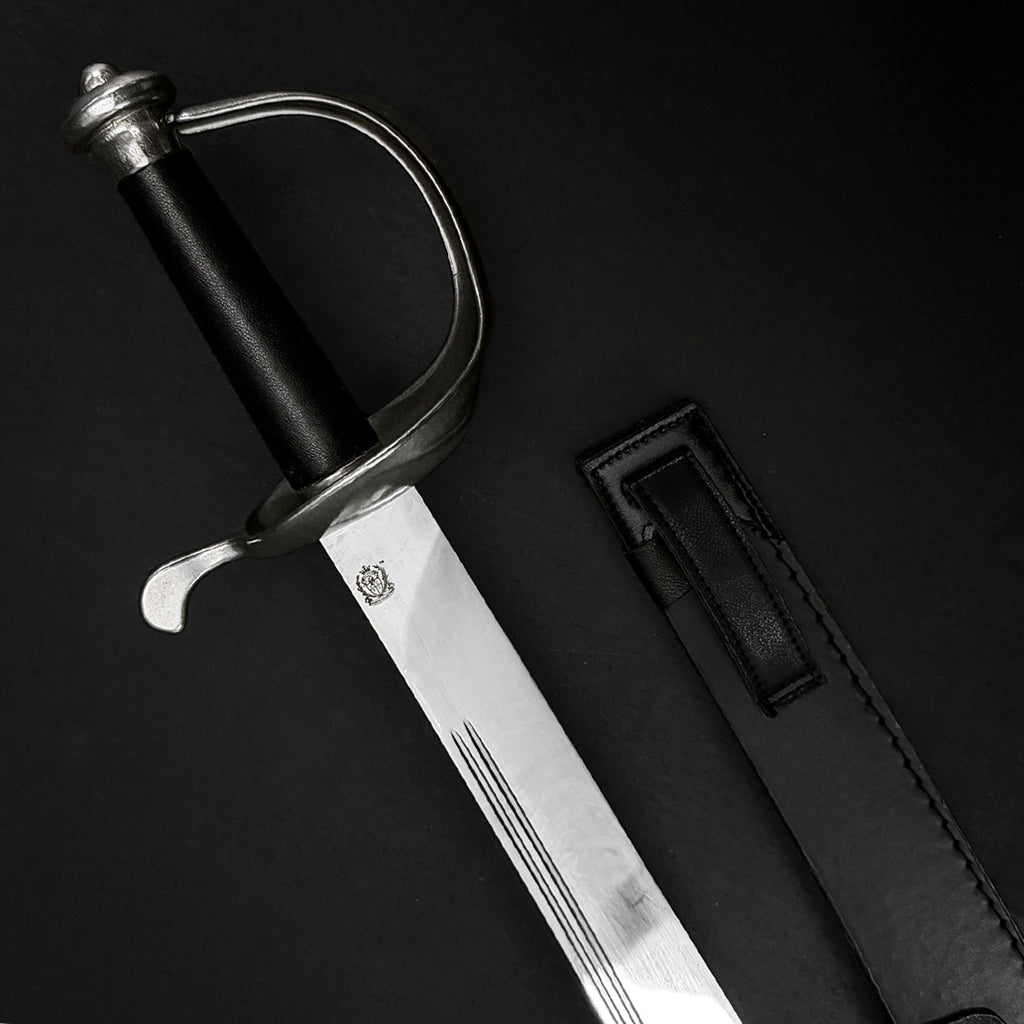 Naval cutlass sword with black scabbard | Knight's Collection