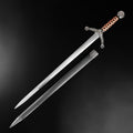 Decorative Celtic medieval long sword set | Knight's Collection