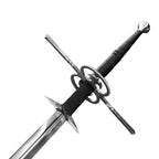 66.14" Hand-Forged 1060 Steel Medieval Sword with intricate cross-guard and grip for collectors and reenactors