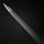 Black scabbard with textured metal tip | Knight's Collection