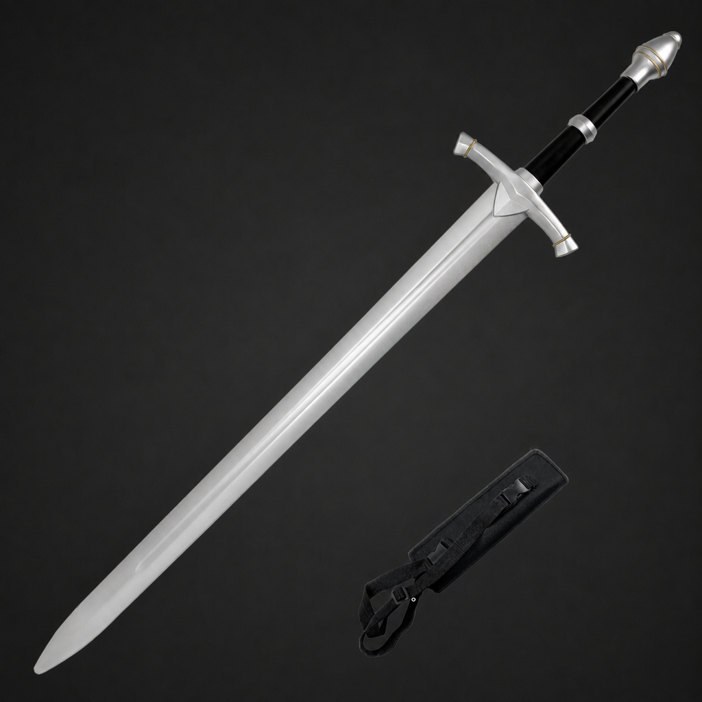 Silver cosplay replica sword with scabbard | Knight's Collection