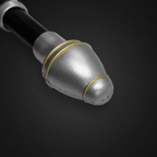 Silver sword pommel with gold accents | Knight's Collection