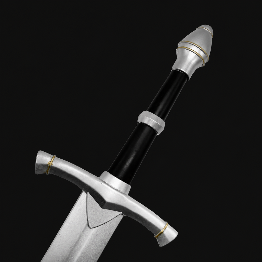 Silver replica ranger sword black hilt | Knight's Collection