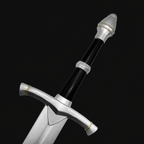 Silver replica ranger sword black hilt | Knight's Collection