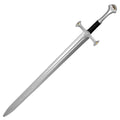 Knight's Collection Cosplay Foam Medieval Sword with a detailed silver blade and ornate hilt design
