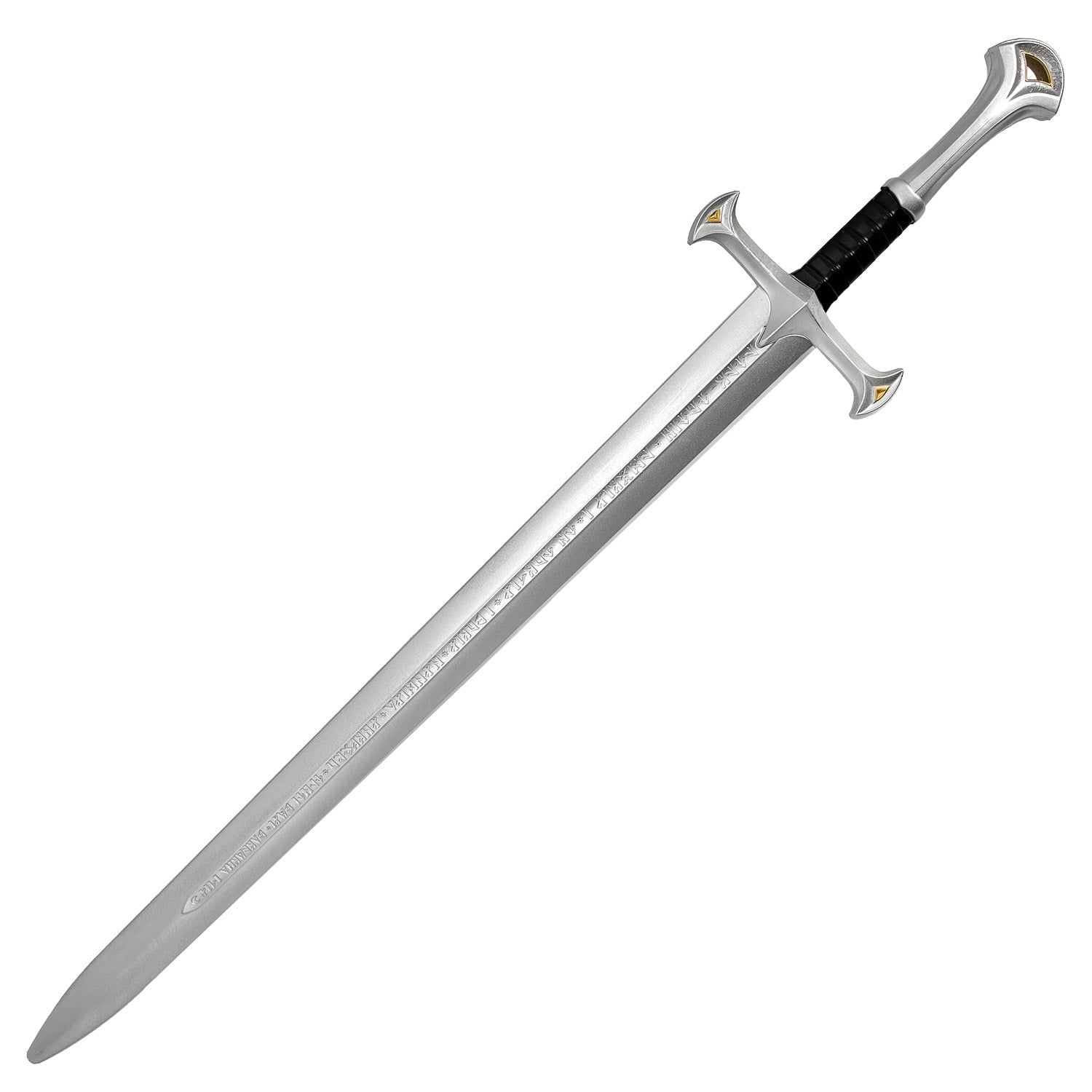 Knight's Collection Cosplay Foam Medieval Sword with a detailed silver blade and ornate hilt design