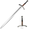 40" Tan Handle Silver Blade Foam Sword