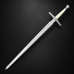 Full medieval sword on black | Knights Collection