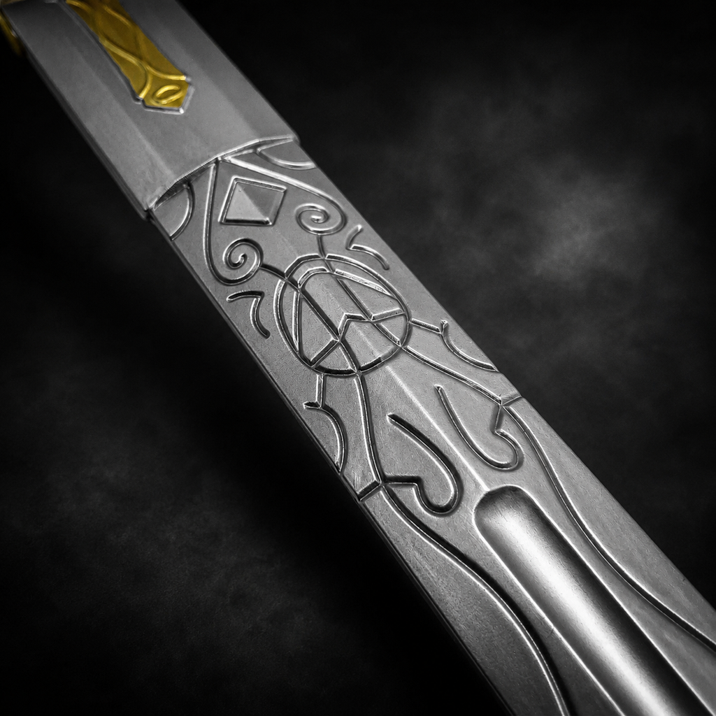 Engraved sword blade closeup | Knights Collection