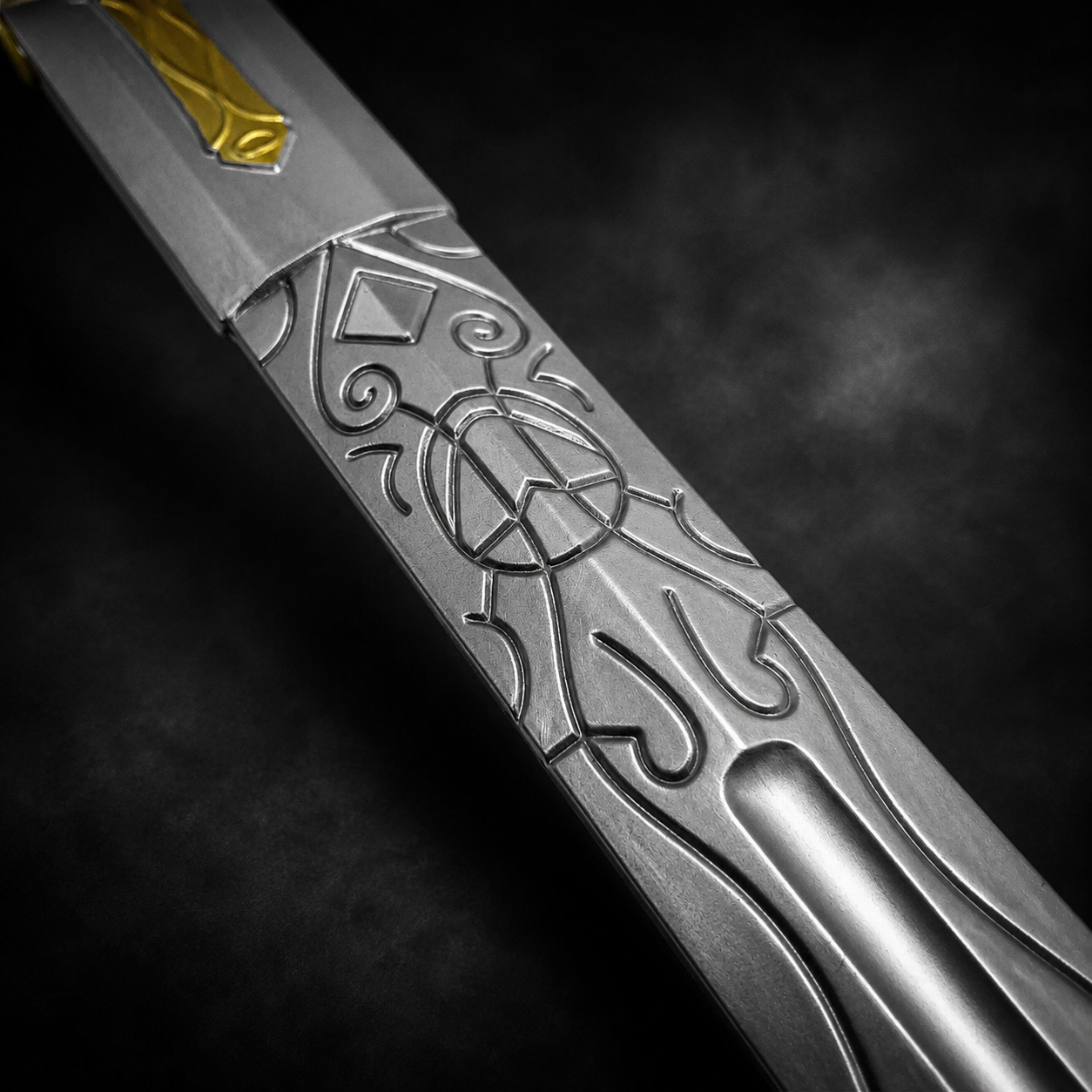 Engraved sword blade closeup | Knights Collection