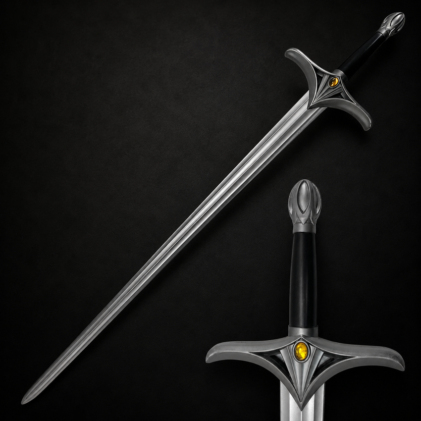 Replica fantasy sword with amber gem | Knight's Collection