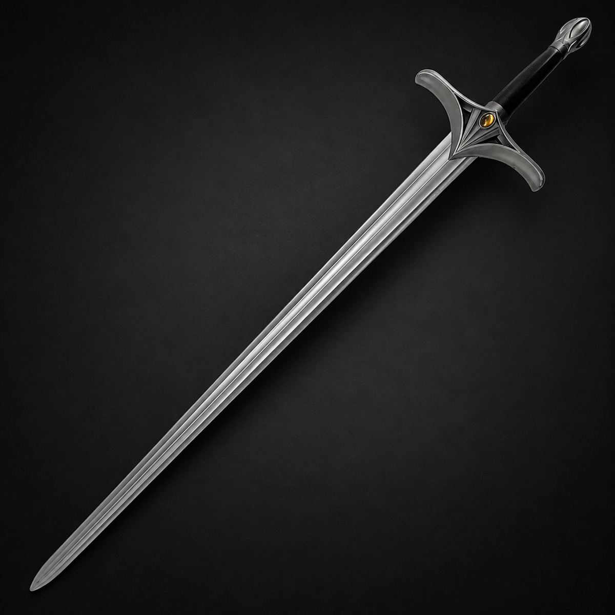 Ornate Elven sword with amber gem | Knight's Collection