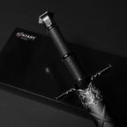 15 3/4" Black medieval dagger w/Black Plastic Scabbard