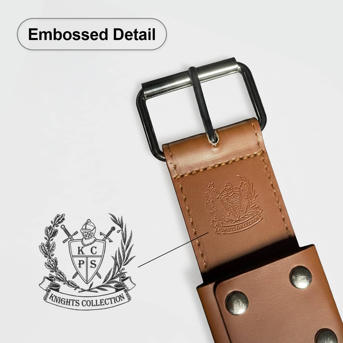 60" Brown Sword Belt for Medieval Sword | Knight's Collection