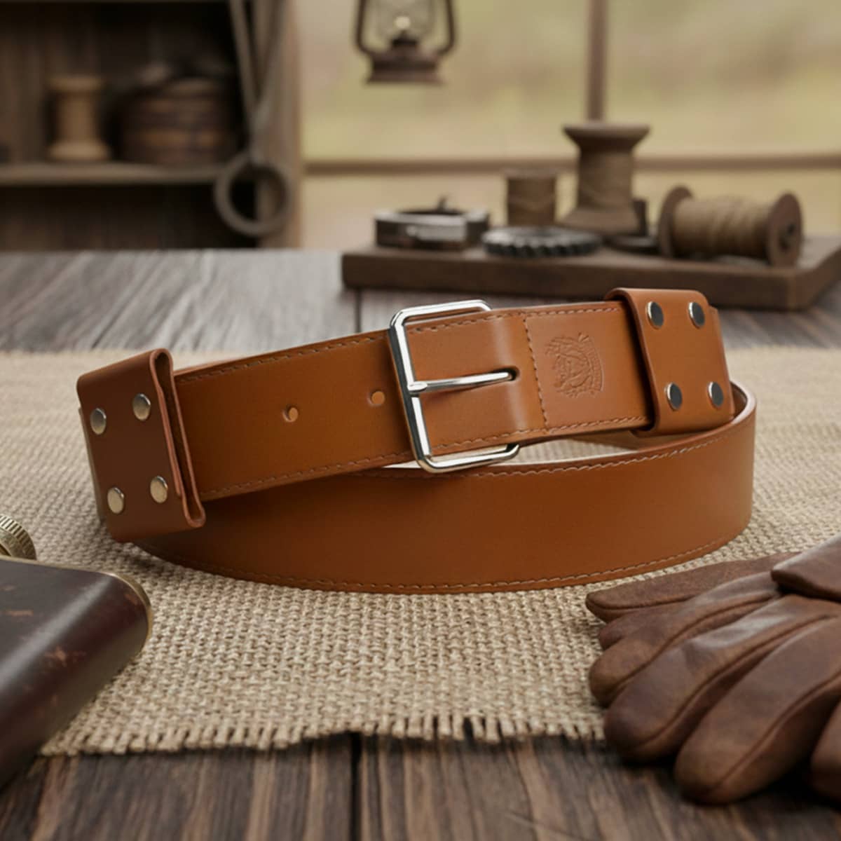 60" Brown Sword Belt for Medieval Sword | Knight's Collection