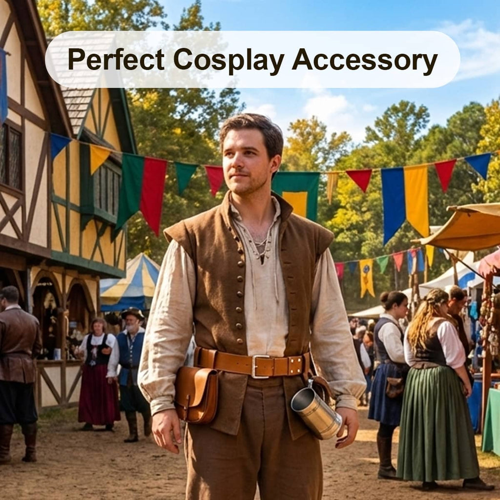 60" Brown Sword Belt for Medieval Sword | Knight's Collection