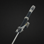Close-up of fantasy silver sword hilt | Knight's Collection