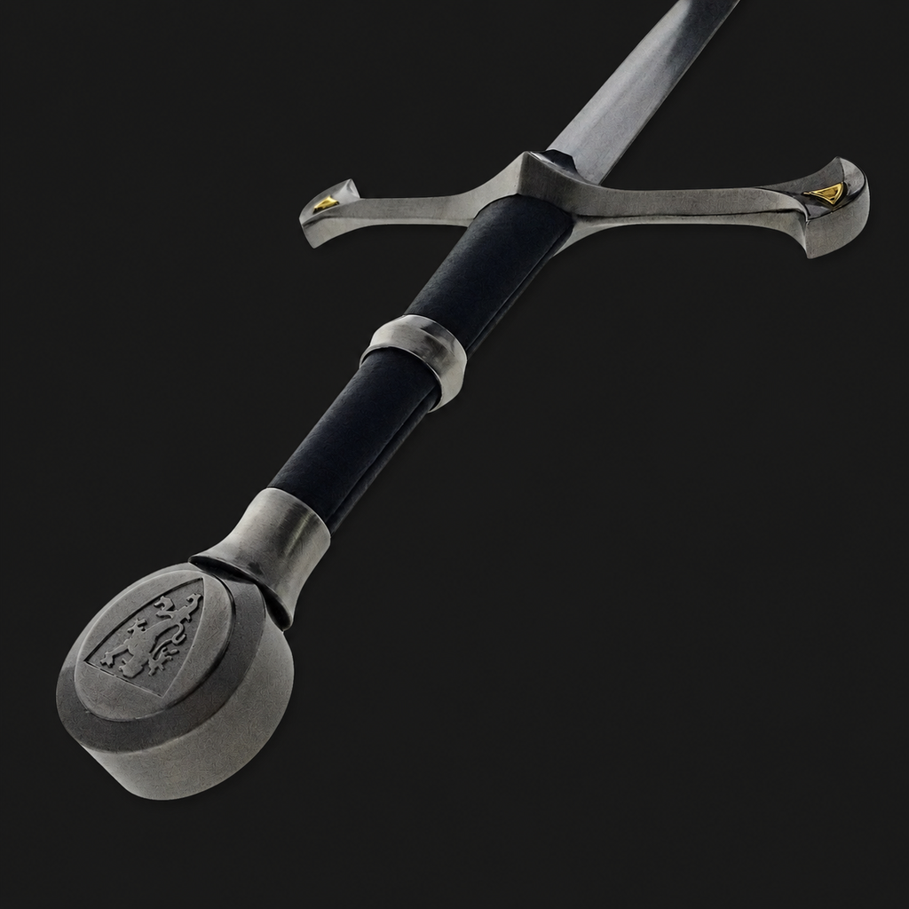 Medieval replica sword handle close up | Knight's Collection