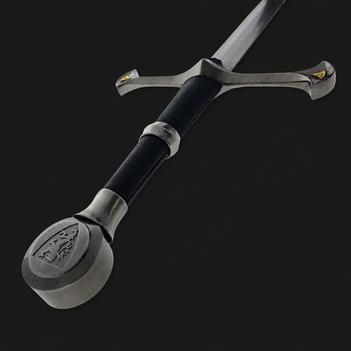 Medieval replica sword handle close up | Knight's Collection