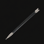 Black medieval scabbard with silver fittings | Knight's Collection
