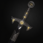 Ornate medieval Knights Templar replica sword | Knight's Collection