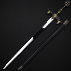 Ornate Knights Templar sword with scabbard | Knight's Collection