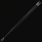 Black scabbard with ornate silver fittings | Knight's Collection