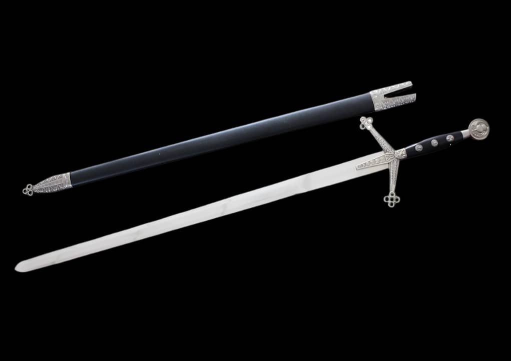 43 3/4" Claymore Sword with Scabbard