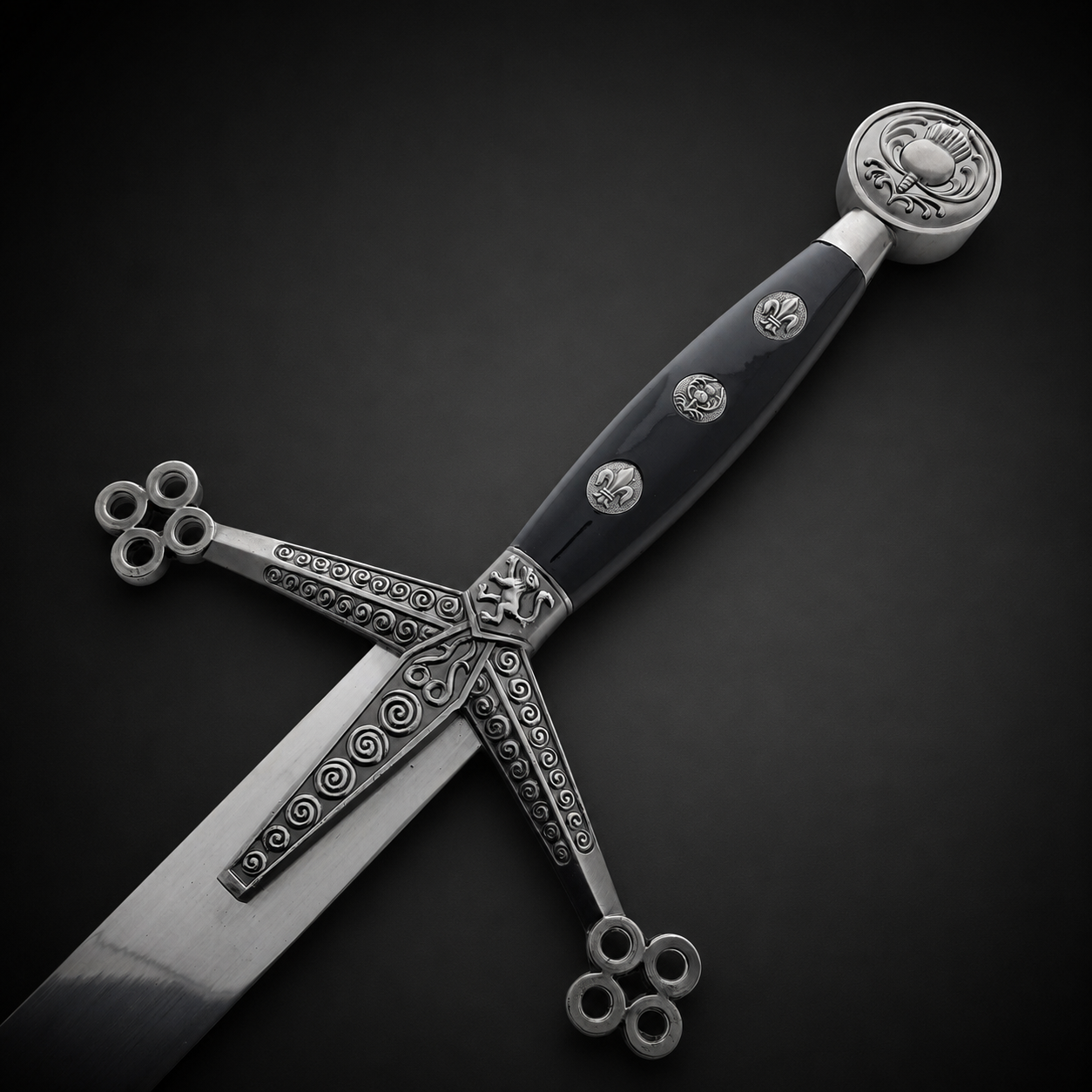 43 3/4" Claymore Sword with Scabbard