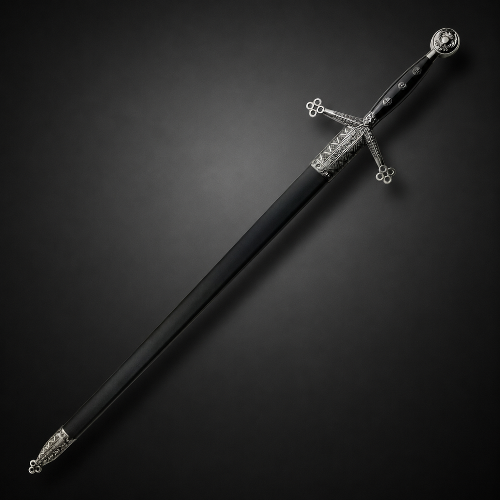 43 3/4" Claymore Sword with Scabbard