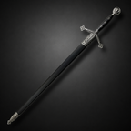 43 3/4" Claymore Sword with Scabbard