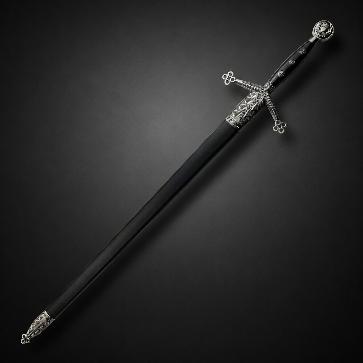 43 3/4" Claymore Sword with Scabbard