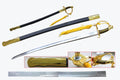 Gold curved saber with tassel | Knights Collection