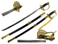 Gold officer saber with scabbard | Knights Collection
