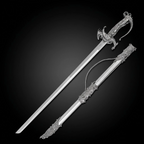 Saint George Medieval Dragon Sword – Decorative Replica Display Piece, Dull Blade Collectible, Knight Fantasy Sword for Cosplay, Home Decor and Collections